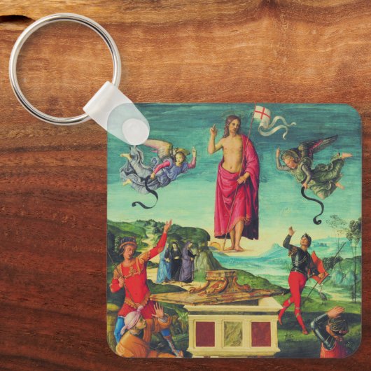 Porte-clés Résurrection de Jésus Christ par Raphael (Recto)