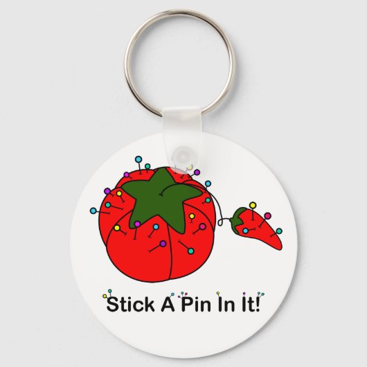 Porte-clés Retenez-Y Une Épingle ! (Coudre la tomate) (Recto)