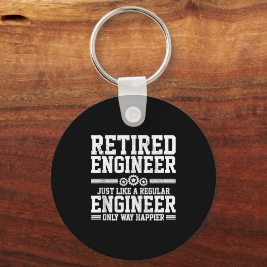 Porte-clés Retired Engineer Engineering Funny Saying Retireme (Recto)