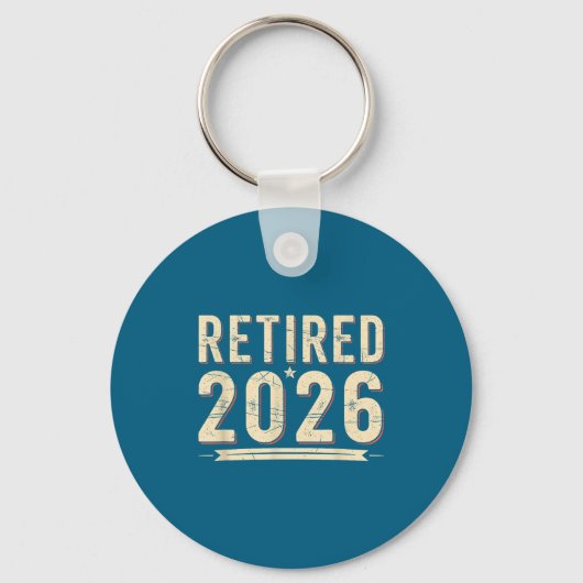 Porte-clés Retirement 2026 Countdown Retired Ly Dom (Recto)