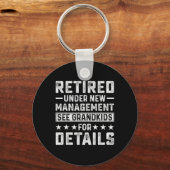 Porte-clés Retirement Gag Party Retired Under New Management (Recto)