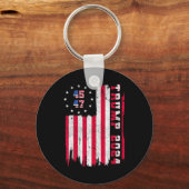 Porte-clés Retour) 45 47 Trump 2024 Drapeau américain (Recto)