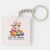 Porte-clés Retour À L'École ? Donne-moi juste Yarn (Dos)