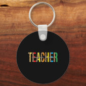 Porte-clés Retour À L'École Informatique Professeur Leopard P (Recto)