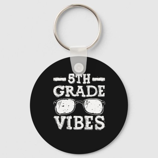 Porte-clés Retour à l'école Vibes de 5e année (Recto)