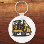 Porte-clés Retour D'Un Bus D'École (Recto)