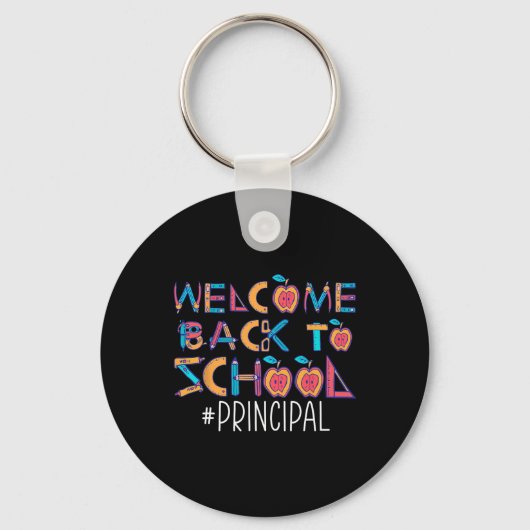 Porte-clés Retourner À L'École Principal (Recto)