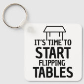 Porte-clés Retourner les tables (Recto)