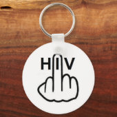 Porte-clés Retourner sur le VIH porte - clé (Recto)