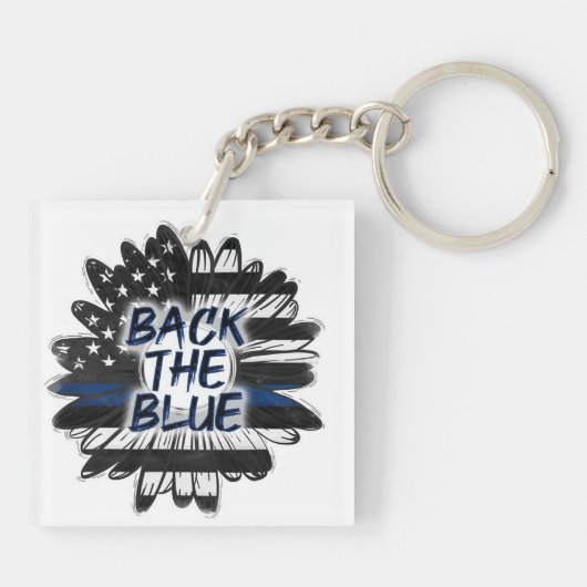 Porte-clés Retournez le bleu (Dos)