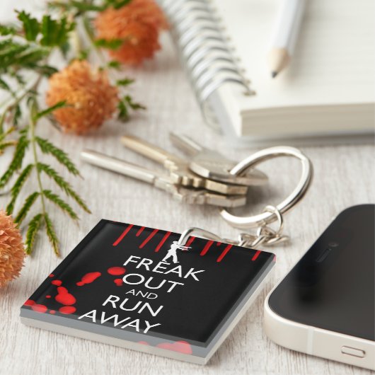 Porte-clés RETOURNEZ-VOUS ET ÉTEVEZ LES zombies (Devant Droit)