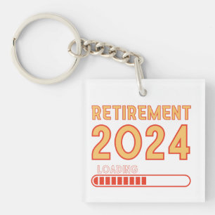 Porte-clés Retraite 2024 Chargement, Retraite Party