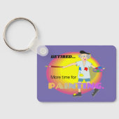 Porte-clés Retraité...Plus de temps pour peindre, (Verso)