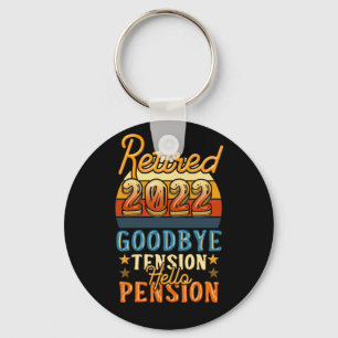 Porte-clés Retraite Retraite Adieu Tension Bonjour Pension