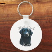 Porte-clés Retriever à couche plate Maman 2 (Verso)