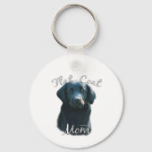 Porte-clés Retriever à couche plate Maman 2 (Verso)