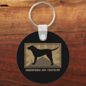 Porte-clés Retriever de Earthy Chesapeake Bay (Recto)