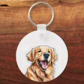 Porte-clés Retriever doré  (Recto)