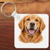 Porte-clés retriever doré (Recto)