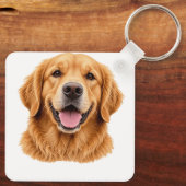 Porte-clés retriever doré (Verso)