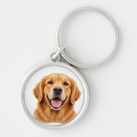 Porte-clés retriever doré (Devant)