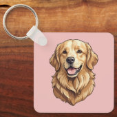 Porte-clés Retriever doré (Recto)