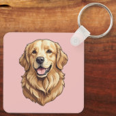 Porte-clés Retriever doré (Verso)