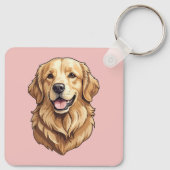 Porte-clés Retriever doré (Dos)