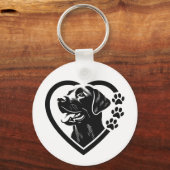 Porte-clés Retriever du Labrador (Recto)
