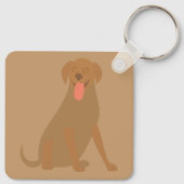 Porte-clés Retriever du Labrador (Dos)