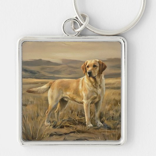 Porte-clés Retriever du Labrador (Devant)