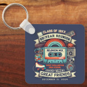 Porte-clés Rétro 50e Classe secondaire Souvenir de réunion (Recto)