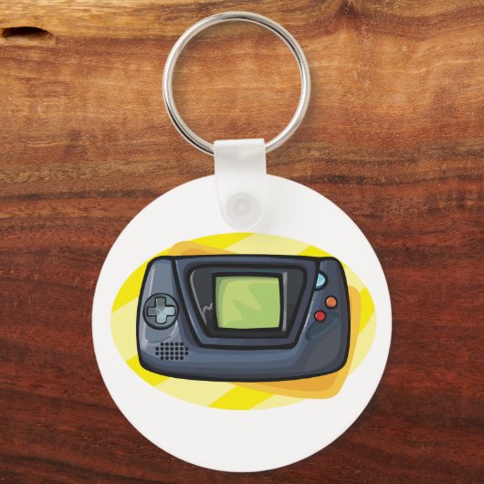 Porte-clés Retro 90s Handheld Game Console Gamer (Verso)