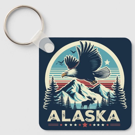 Porte-clés Retro Alaska (Recto)