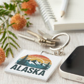 Porte-clés Retro Alaska Sunset Adventure  (Devant Droit)