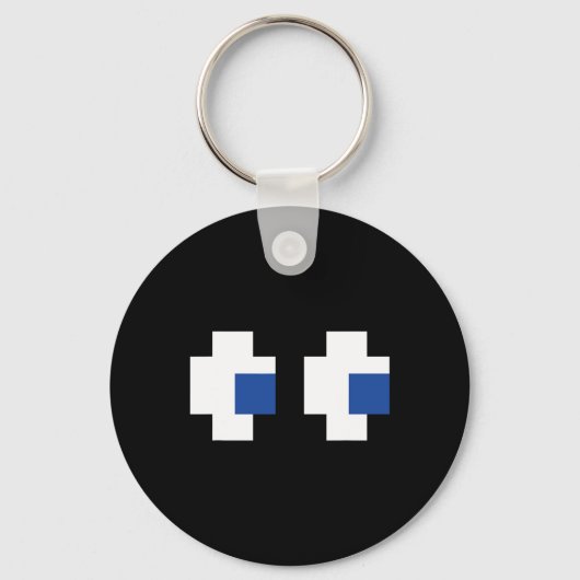 Porte-clés Retro Arcade Gaming Halloween Ghost Partner Group (Recto)