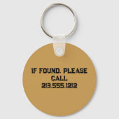 Porte-clés Retro Arkansas Etat Personnalisable (Verso)