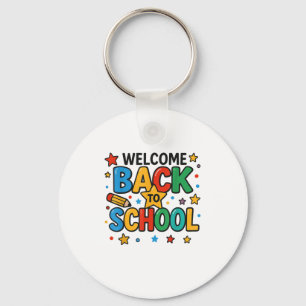 Porte-clés Retro Bienvenue À L'École Appréciation Des Enseign