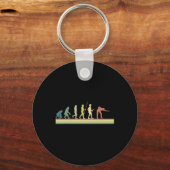 Porte-clés Retro Billiards Human Evolution Lover Pool Cadeau (Recto)