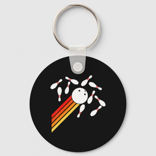 Porte-clés Retro Bowling Fun Bowling (Recto)