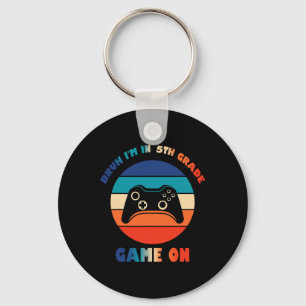Porte-clés Retro Bruh je suis en 5e année Gamer Ck retour à l