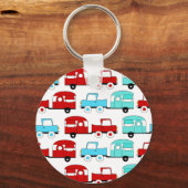 Porte-clés Rétro Camping Trailer (Recto)