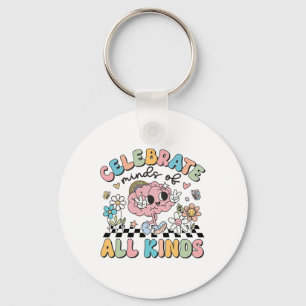 Porte-clés Rétro Célébrer L'Esprit De Tous Genres Cute Cervea