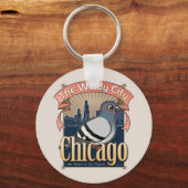 Porte-clés Retro Chicago Pigeon (Recto)