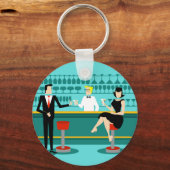 Porte-clés Retro Cocktail Lounge Porte - clé (Recto)