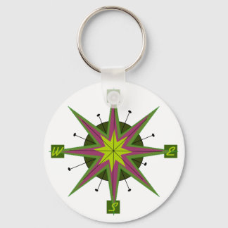 Porte-clés Retro Compass Design Key Chain