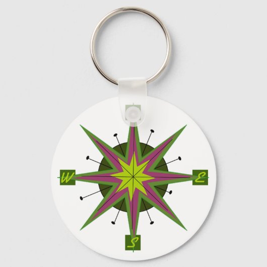 Porte-clés Retro Compass Design Key Chain (Recto)