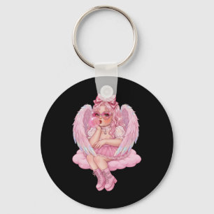 Porte-clés Retro Cupid Saint-Valentin Mignon Vintage Cupid So