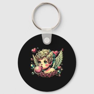 Porte-clés Retro Cupid Saint-Valentin Mignon Vintage Cupid So