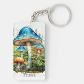 Porte-clés Retro Custom Monogram Psychedelic Mushroom (Dos)